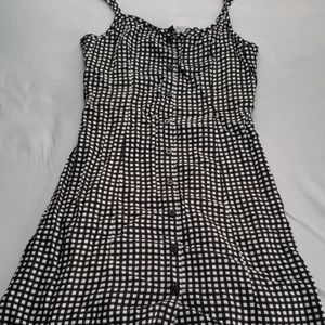 Divided (by H&M) Black & White Checkered Dress